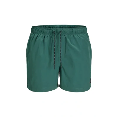 Abbildung von Jack &amp; Jones Solid Badeshorts, Herren, Größe: Large, Mallard green