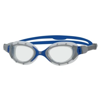 Abbildung von Zoggs Unisex Flex Regular Fit Schwimmbrillen, Grey/Blue/Clear, Einheitsgröße