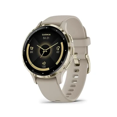 Abbildung von Garmin Venu 3 GPS Fitness Smartwatch mit Bluetooth Telefonie und Sprachassistenz, Ultrascharfes 1,4 / 1,2 Zoll AMOLED Touchdisplay, Fitnessfunktionen, Music, Pay Rollstuhlmodus