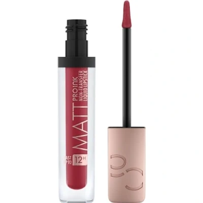 Abbildung von CATRICE Matt Pro Ink Non Transfer Liquid Lipstick, Lippenstift, Nr. 100 Courage Code, rot, mattierend, langanhaltend, schnelltrocknend, matt, intensiv, farbintensiv, vegan, ohne Alkohol (5ml)