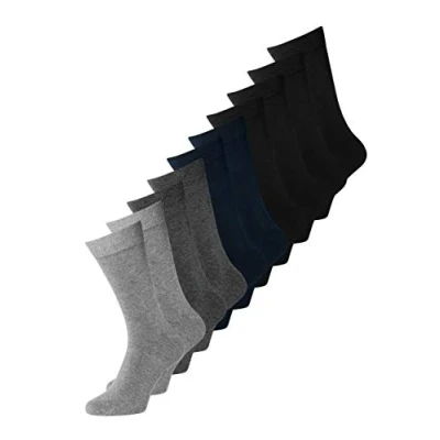 Abbildung von Jack &amp; Jones Jacjens SOCK 10 PACK Socken, Herren, Größe: One Size, Dark grey melange