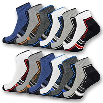 Abbildung von 6 oder 12 Paar SPORT Sneaker Socken Herren mit verstärkter Frotteesohle Sportsocken Baumwolle 16215/20 WP (39 42 Paar)