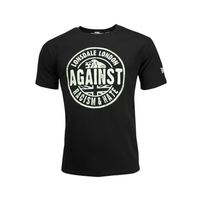 Abbildung von Lonsdale London Against Racism Männer T Shirt schwarz XL 100% Baumwolle Streetwear