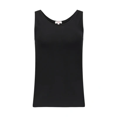 Abbildung von s.Oliver Schmal Geschnittenes TANK Top, Damen, Größe: 36, Schwarz