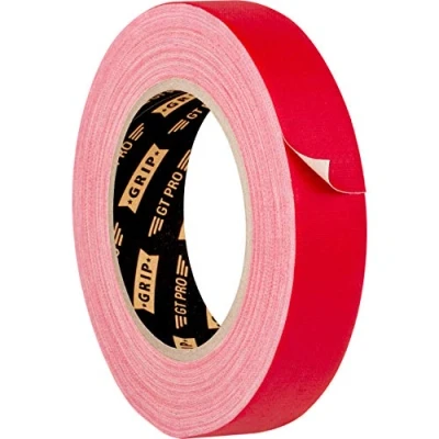 Abbildung von GRIP Eventbasics Hula Hoop Tape rot, GT PRO Gewebeband 25 mm x m, Gaffa ablösbar, matt und beschriftbar