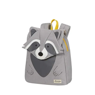 Abbildung von Samsonite Happy Sammies Eco Kinderrucksack S, 27.5 cm, 7.5 L, Grau (Raccoon Remy)