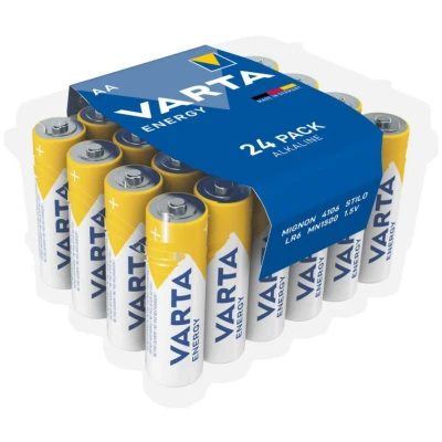 Abbildung von Varta 4106229224 AA Batterie (Penlite) LR6 1,5V alkaline mignon 24ER pack energy