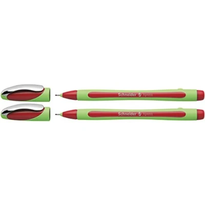 Abbildung von Schneider Xpress Fineliner (Tinte dokumentenecht, Strichstärke 0,8 mm, Made in Germany) 2er Set, rot