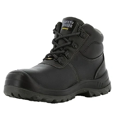Abbildung von SAFETY JOGGER Sicherheitsschuhe mit Stahlkappe Herren Leicht Bestboy S3 / S1P Arbeitsschuh für Damen, rutschfeste Stahlsohle, Stoßdämpfender, Wasserabweisender Sicherheitsstiefel, Schwarz, 46 EU