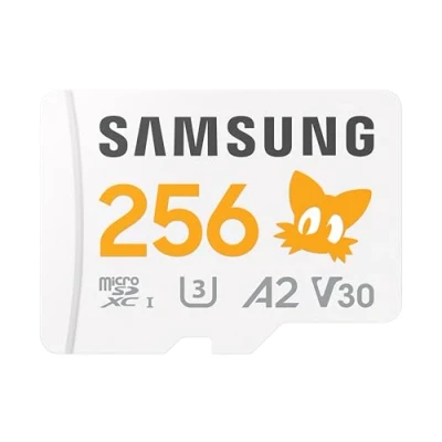 Abbildung von Samsung Sonic the Hedgehog(TM) microSD Karte + SD Adapter, Speicherkarte mit 256 GB, UHS I U3, Full HD &amp; 4K UHD, 180 MB/s Lesen, 130 Schreiben, Datenspeicher für Handheld Konsolen, MB MD256SA/LC1