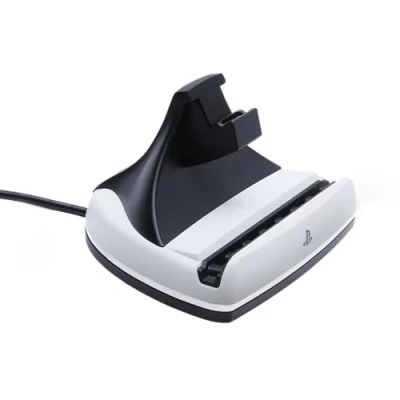Abbildung von PowerA Ladestation für PlayStation Portal™ Remote Player mit Lumectra™, RGB Beleuchtung, USB Betrieb, magnetisches Ladegerät, Laden und Präsentieren, beschwerter Standfuß, offiziell lizenziert