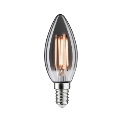 Abbildung von Paulmann 28862 LED Lampe 1879 Röhre Goldlicht 140lm 4 Watt dimmbar Rauchglas Vintage 1800 K E14 Leuchtmittel