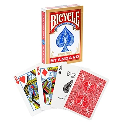 Abbildung von US Playing Card Co. 1033762 , Bicycle Standard Kartenspielen, Farblich sortiert (Rot/blau)