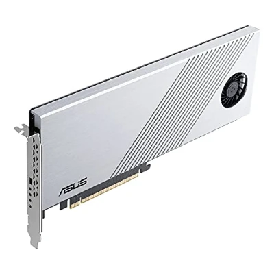 Abbildung von ASUS Hyper M.2 x16 Gen 4 (PCIe 4.0/3.0) unterstützt 4X NVMe Geräte (2242/2260/2280/22110) bis zu 256 Gbit/s für AMD TRX40 / X570 PCIe 4.0 RAID und Intel® Plattform CPU Funktionen