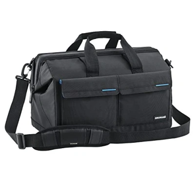 Abbildung von CULLMANN 98380 AMSTERDAM Maxima 520 Kameratasche für mittleres bis großes DSLR Equipment mit großer Taschenöffnung, schwarz Innenmaße 360x170x200m 1300g leicht