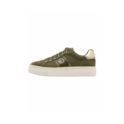 Abbildung von Tamaris Sneaker low, Damen, Größe: 36, Olive nubuc Schuhe