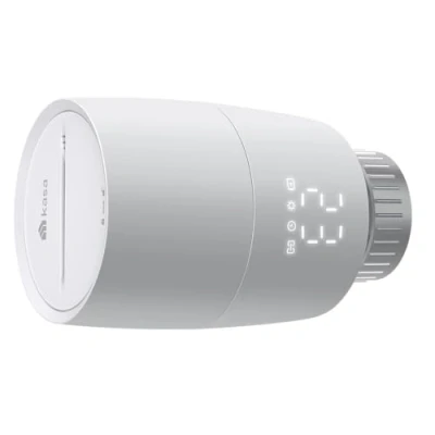 Abbildung von TP Link Kasa smartes Heizkörperthermostat Erweiterungseinheit, benötigt Hub, Heizungssteuerung (Kasa App, Zeitpläne, Geofencing, Fensteröffnungserkennung), Matter, Alexa, Google Home, Apple Home