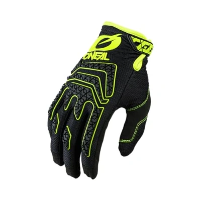 Abbildung von O&#039;NEAL Fahrrad &amp; Motocross Handschuhe MX MTB DH FR Downhill Freeride Langlebige Materialien, Silikonprint für Grip Sniper Elite Glove Erwachsene Schwarz Neon Gelb Größe S