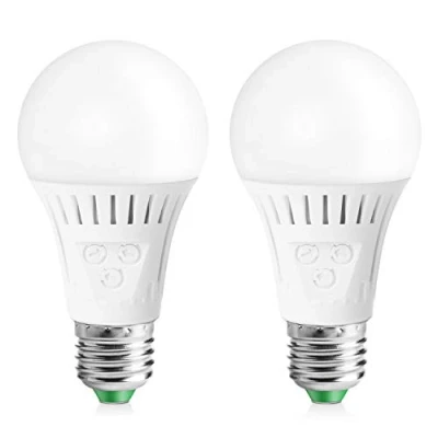 Abbildung von Elrigs E27 LED Lampe mit Bewegungsmelder und Dämmerungssensor, 7W ersetzt 60W Glühbirne, Reichweite, Zeit Dämmerungsschwelle einstellbar, Kaltweiß (6000K)