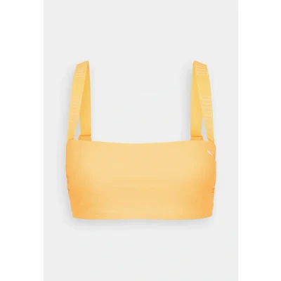 Abbildung von Puma SWIM Women Bandeau Bikinitop, Damen, Größe: Small, Sun orange