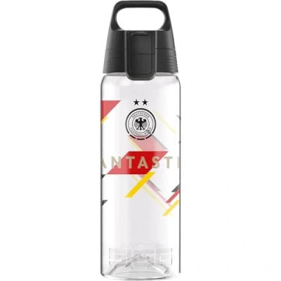 Abbildung von SIGG Tritan Trinkflasche Total Color ONE DFB Fantastic Für Kohlensäurehaltige Getränke Geeignet Spülmaschinenfest Auslaufsicher Leicht BPA frei Transparent 0.6L