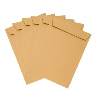 Abbildung von Emerson 50 Versandtaschen DIN B5 Braun 176 x 250 mm 80g Geschäfts Briefumschläge gerade Klappe Haftklebung ohne Fenster Umschläge Großbrief Format Briefkuverts groß Papier