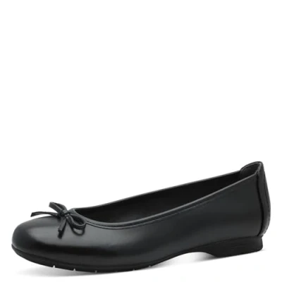 Abbildung von Jana Damen Ballerinas aus Kunstleder Elegant Weite H Mehrweite, Schwarz (Black), 40 EU