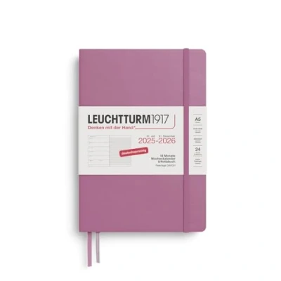 Abbildung von LEUCHTTURM1917 372616 Wochenkalender &amp; Notizbuch Medium (A5) 2026, 18 Monate 07.2025 12.2026, Hardcover, Dusty Rose, Deutsch