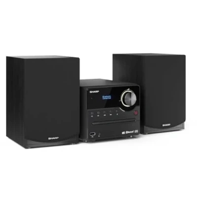 Abbildung von SHARP XLB517DBK Mirco Soundsystem 45W (Digitalradio mit DAB, DAB+ und UKW/FM Radio, Bluetooth, USB, CD, MP3), schwarz