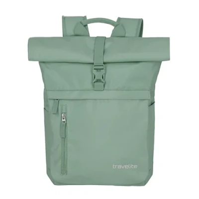 Abbildung von Travelite Basics Rollup Rucksack Hellgrün