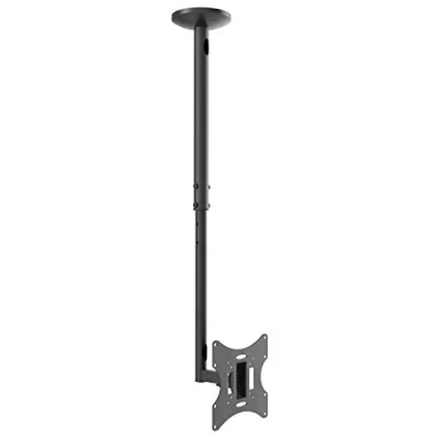 Abbildung von RICOO Monitor &amp; TV Deckenhalterung für Fernseher 23 42 Zoll, Schwenkbar Neigbar Höhenverstellbar, Universal Halterung Decke D0322, Fernsehhalterung bis 20 kg mit max. VESA 200x200 mm