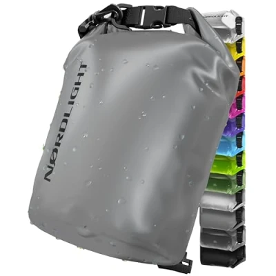 Abbildung von Nordlight Dry Bag 10L Wasserdichter Beutel (Grau) Packsack Mit Roll Top Verschluss Und Schultergurt Schwimmen, Baden, Strand, Kanu, Stand Up Paddling, Tauchen