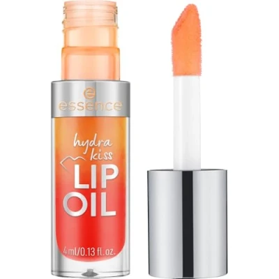 Abbildung von essence hydra kiss LIP OIL, Lipgloss, Nr. 02, Orange, feuchtigkeitsspendend, pflegend, mit Ölen, glänzend, vegan, ohne Parabene, Mikroplastikpartikel, Nanopartikel frei, 1er Pack (4ml)