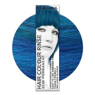 Abbildung von Stargazer Products Azurblau Semi Permanentes Haarfärbemittel, 1er Pack (1 x 70 ml)