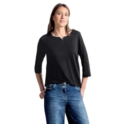 Abbildung von Cecil Damen 313172 Fenja T Shirt, Schwarz (Black), XXL EU