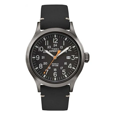 Abbildung von Timex Herren Quarz Uhr mit Leder Armband TW4B019009J