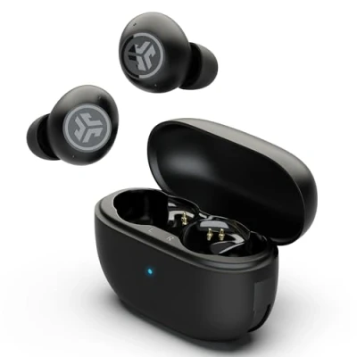 Abbildung von JLab Go Pop ANC In Ear Kopfhörer Bluetooth, Smart Active Noise Cancelling kabellose 24+ Std. Spielzeit, True Wireless Earbuds, IP55 schweißresistent, Klare Anrufe &amp; Multipunkt, Schwarz
