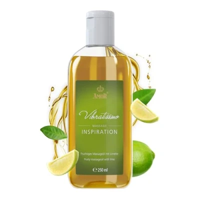 Abbildung von Vibratissimo Inspiration 250 ml Massageöl Erfrischend mit Limettenduft Stimulierend, Zitrus, Frischer Duft &amp; Gleitöl, Liebesöl