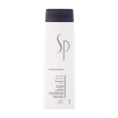 Abbildung von Wella SP Silver Blond Shampoo, 250 ml (1er Pack) Weiß Blau