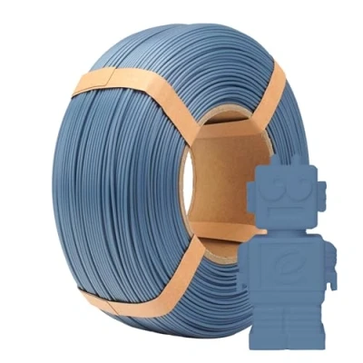 Abbildung von eSUN PLA Refill Filament 1.75mm, Spulenloses 3D Druck Maßgenauigkeit +/ 0.05mm, 1KG Spule (2.2 LBS) Speedy für Hochgeschwindigkeitsdrucker, Grau