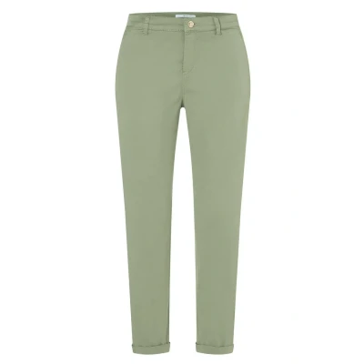 Abbildung von MAC Jeans TURN UP Stoffhose grün, Damen, Größe: W40, Grün