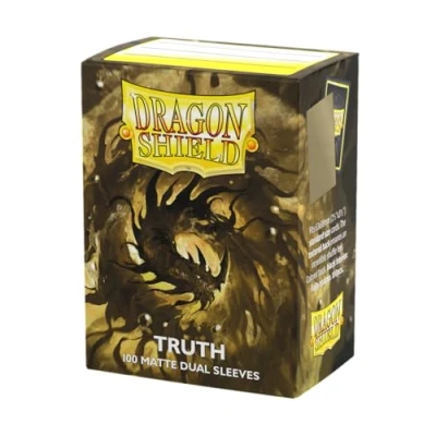 Abbildung von Arcane Tinmen ApS ART15060 Sleeves (Gold) Dragon Shield: Matte Dual Truth (100), M