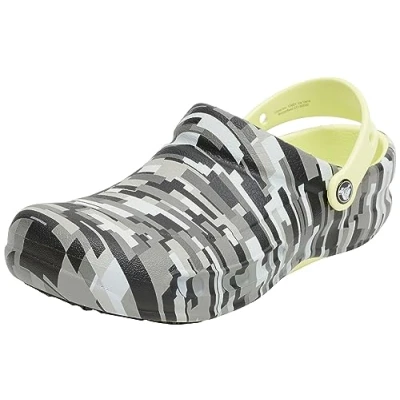 Abbildung von Crocs Unisex Bistro Graphic Clog Holzschuh, Black Lime, 41/42 EU