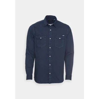 Abbildung von Jack &amp; Jones Jjesheridan L S NOOS Hemd, Herren, Größe: Medium, Dark navy