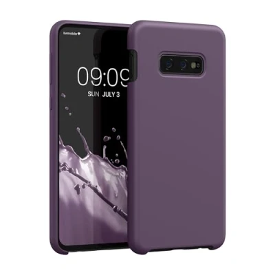 Abbildung von kwmobile Hülle kompatibel mit Samsung Galaxy S10e Silikon Handy Case Handyhülle weiche Oberfläche kabelloses Laden Helle Iris