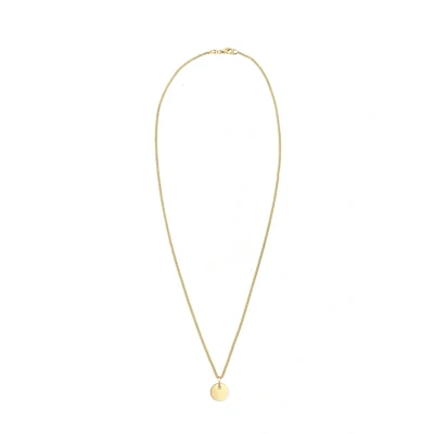 Abbildung von Elli Plate Circle Basic Halskette goldcoloured, Damen, Größe: 45, Gold coloured