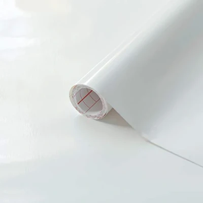 Abbildung von d c fix Möbel Klebefolie Weiß Hochglanz 45 cm x 2 m Möbelfolie selbstklebende Küchenfolie Folierung Küchen Schrank Deko Folie Tisch Tischfolie Fensterbank Küchenfronten wasserfest glänzend