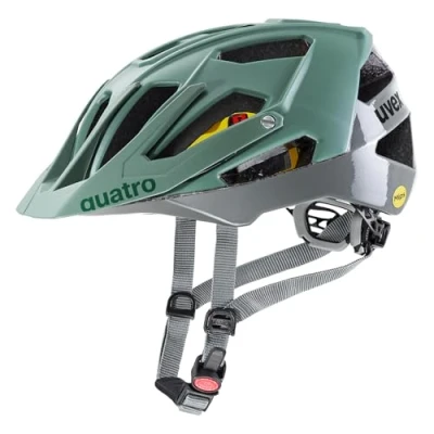 Abbildung von uvex Quatro cc MIPS sicherer MTB Helm für Damen und Herren Sysytem waschbare Innenausstattung Moss Rhino 52 57 cm