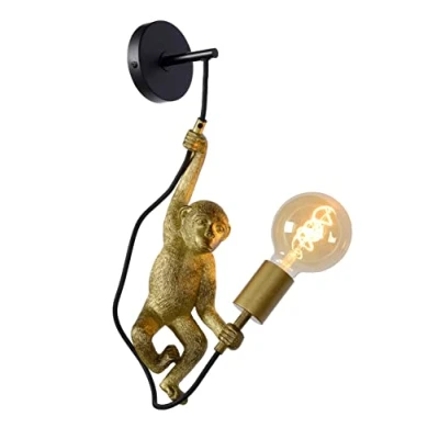 Abbildung von Wandleuchte Extravaganza Chimp, gold matt/schwarz