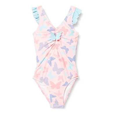 Abbildung von Playshoes UV Schutz Badeanzug Mädchen Schwimmanzug Badebekleidung, Schmetterlinge, 110/116